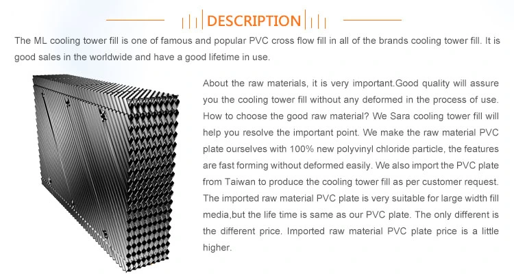 Marley Cooling Tower Packing Use PVC Material Fill