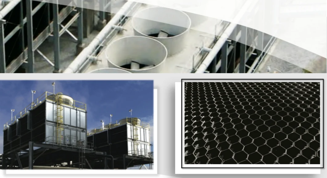 mAh Series Cooling Tower Fills/Fill Film 0.38mm Thickness 760/915/1020/1220/1320/1520mm Width